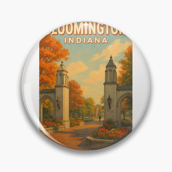 Item preview, Bloomington Indiana Autumn at Sample Gates designed and sold by Places On Earth.