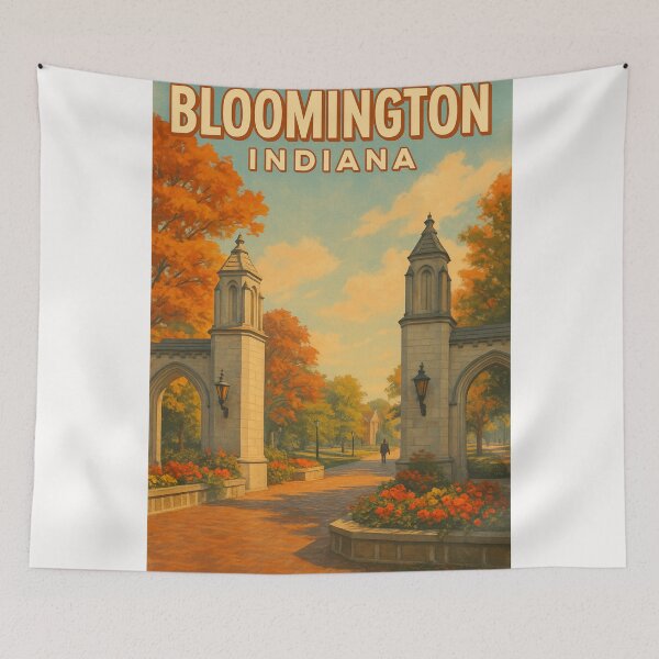 Item preview, Bloomington Indiana Autumn at Sample Gates designed and sold by Places On Earth.