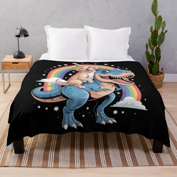 Item preview, Golden Riding Dinosaur T rex Gifts Boys Rainbow designed and sold by Sunset4Bones.