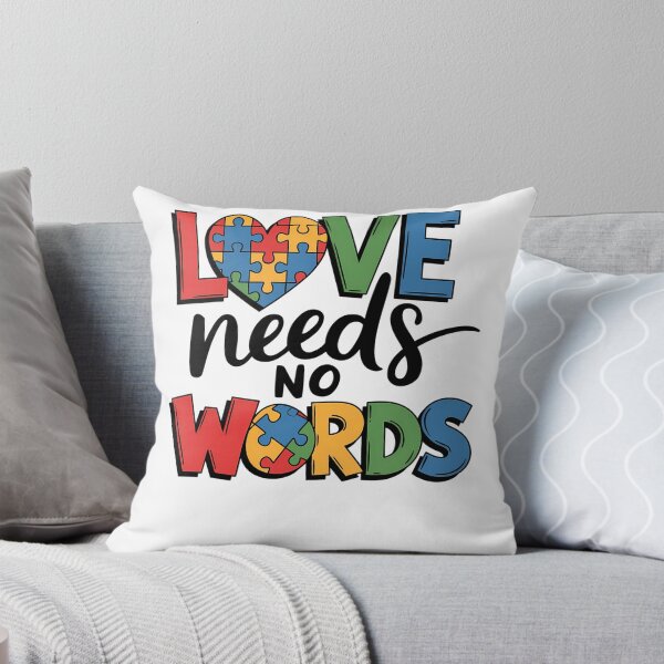 Item preview, Autism Awareness Love Needs No Words Heart Puzzle Piece Kids designed and sold by TyraYoung.