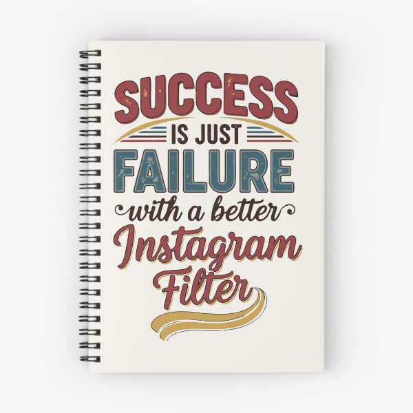 Item preview, Success is just failure with a better Instagram filter – Vintage Poster designed and sold by Tattee.
