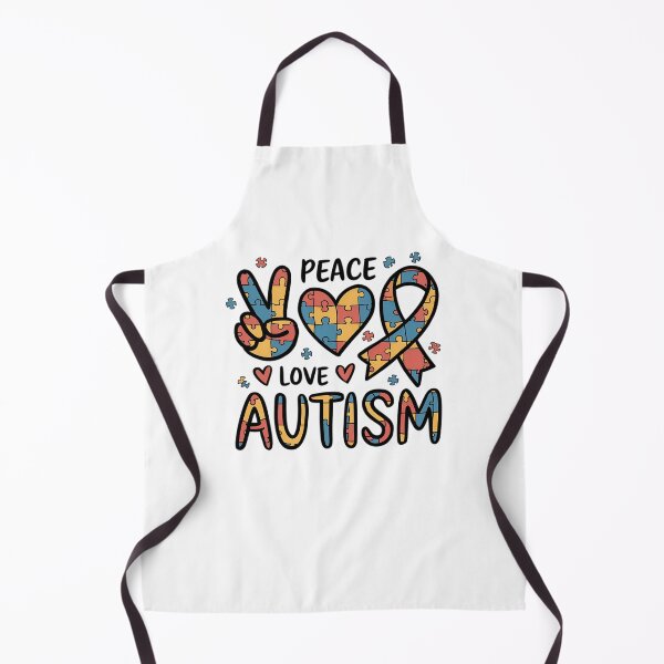 Item preview, Autism Awareness Peace Love Autism In April We Wear Blue designed and sold by TyraYoung.