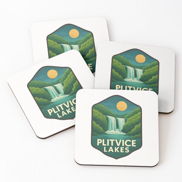Item preview, Sunlit Waterfalls at Plitvice Lakes National Park, Croatia designed and sold by Places On Earth.