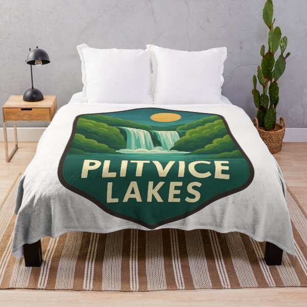 Item preview, Sunlit Waterfalls at Plitvice Lakes National Park, Croatia designed and sold by Places On Earth.