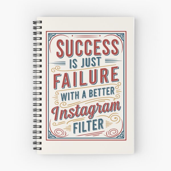 Item preview, Success is just failure with a better Instagram filter – Vintage Poster designed and sold by Tattee.