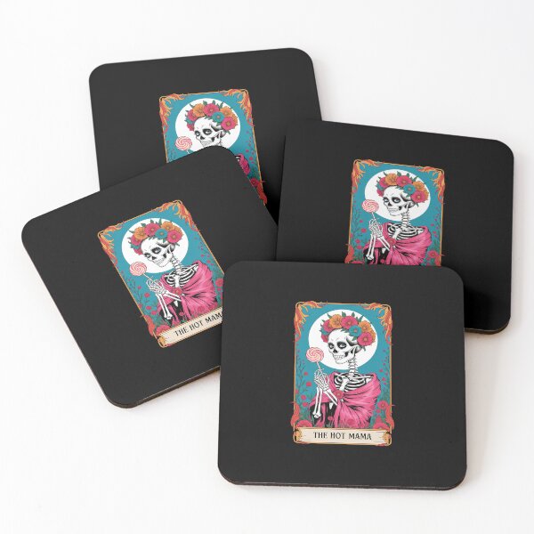 Item preview, Hot Mama Tarot Card Skeleton Day of the Dead Sugar Skull  designed and sold by Belkisallen.