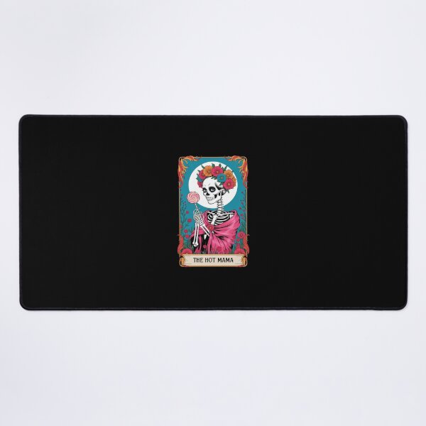 Item preview, Hot Mama Tarot Card Skeleton Day of the Dead Sugar Skull designed and sold by Belkisallen.