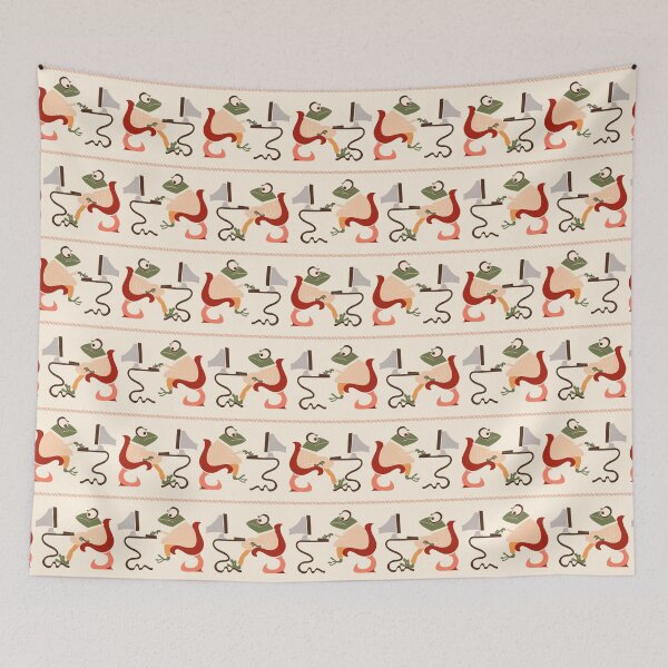 Item preview, Whimsical Frog Pattern – Office Humor & Digital Chaos designed and sold by Clara Fruggeri.