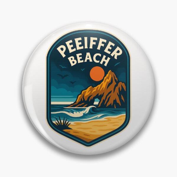 Item preview, Sunset at Pfeiffer Beach with Keyhole Rock, Big Sur California designed and sold by Places On Earth.