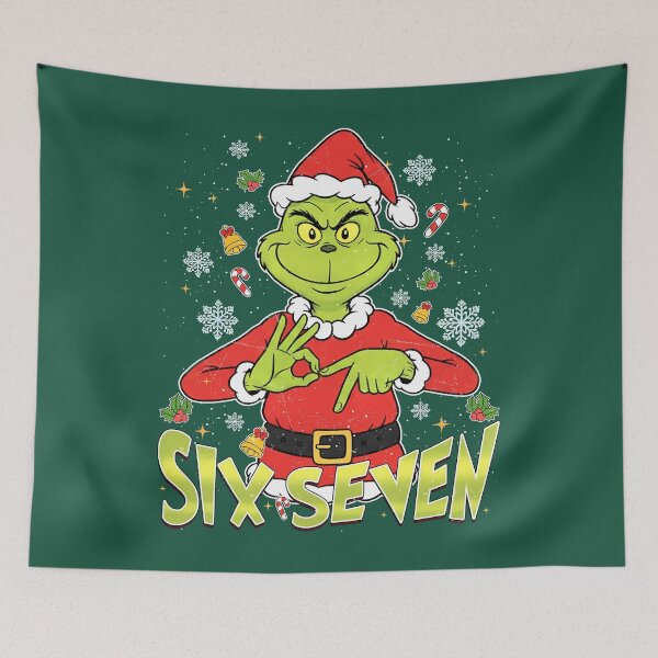 Item preview, Funny Six Seven Meme Christmas Green Mean Guy designed and sold by HarinDonreka.