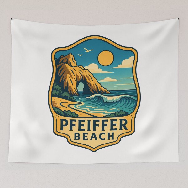 Item preview, Keyhole Arch and Surf at Pfeiffer Beach, Big Sur designed and sold by Places On Earth.