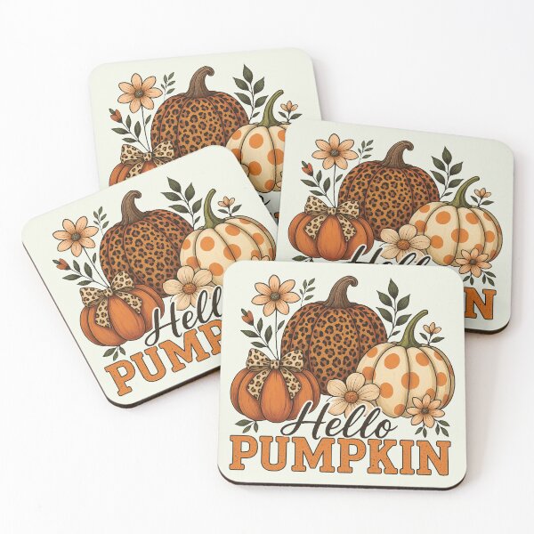 Item preview, Hello Pumpkin Boho Floral Fall Leopard Pumpkin designed and sold by misslouve23.