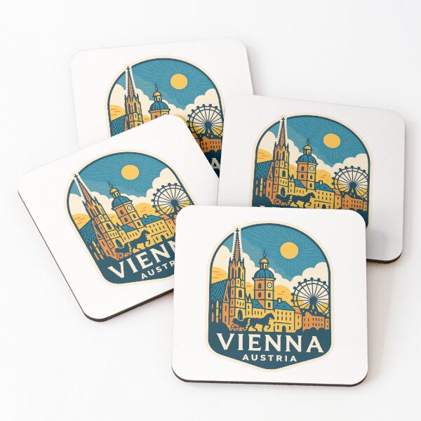 Item preview, Historic Skyline of Vienna, Austria with St. Stephen’s Cathedral designed and sold by Places On Earth.
