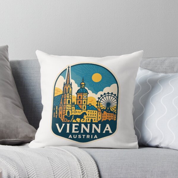 Item preview, Historic Skyline of Vienna, Austria with St. Stephen’s Cathedral designed and sold by Places On Earth.