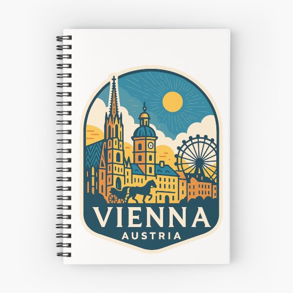 Item preview, Vienna Architecture and Ferris Wheel under Golden Sun designed and sold by Places On Earth.