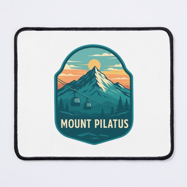Item preview, Sunset Over Mount Pilatus and Alpine Gondolas, Switzerland designed and sold by Places On Earth.