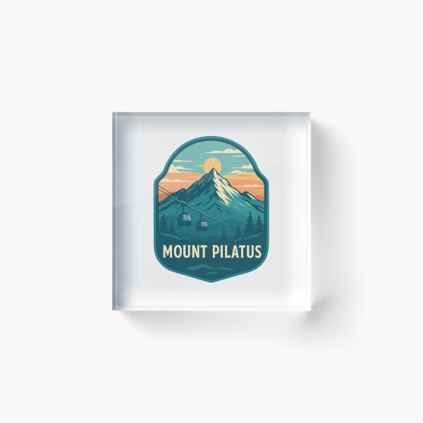 Item preview, Sunset Over Mount Pilatus and Alpine Gondolas, Switzerland designed and sold by Places On Earth.