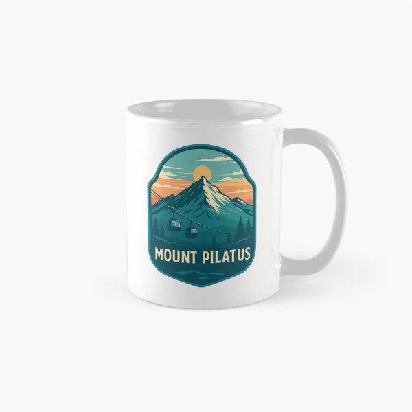 Item preview, Sunset Over Mount Pilatus and Alpine Gondolas, Switzerland designed and sold by Places On Earth.