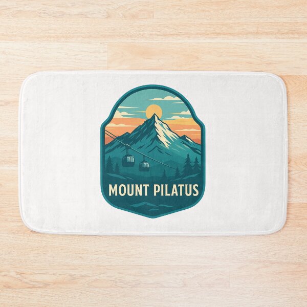 Item preview, Sunset Over Mount Pilatus and Alpine Gondolas, Switzerland designed and sold by Places On Earth.