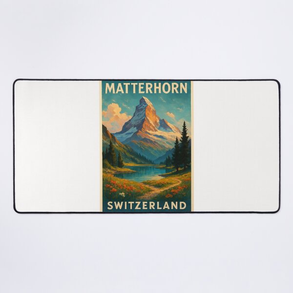 Item preview, The Majestic Matterhorn and Alpine Lake, Switzerland designed and sold by Places On Earth.