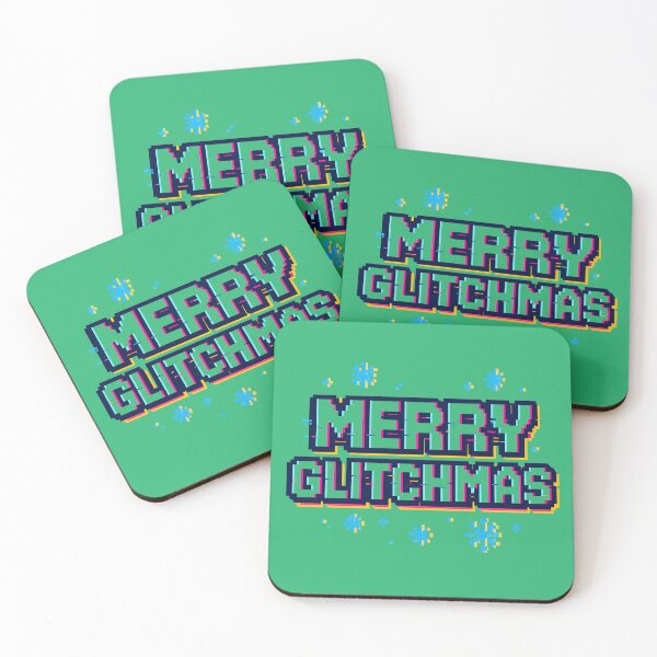 Item preview, Merry Glitchmas Glitch Christmas Pixel Neon designed and sold by ZetaDream.