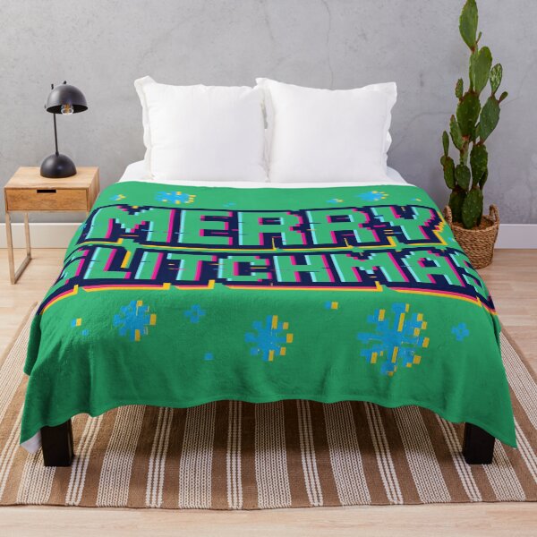 Item preview, Merry Glitchmas Glitch Christmas Pixel Neon designed and sold by ZetaDream.