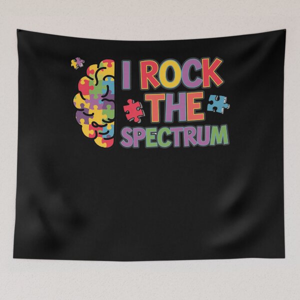 Item preview, Autism Brain I Rock The Spectrum Awareness Boys Girls Kids designed and sold by TyraYoung.