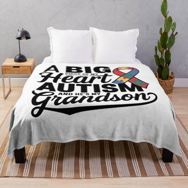 Item preview, Autism Grandpa Grandma Autistic Grandson Autism Awareness designed and sold by TyraYoung.