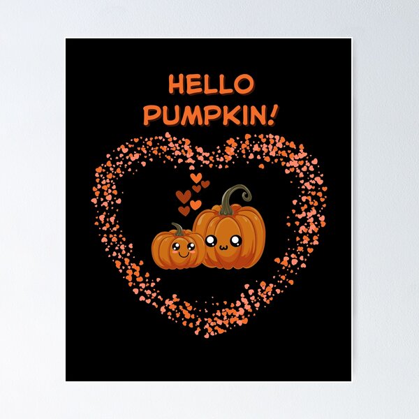 Item preview, 'Hello Pumpkin!' - Cozy Casual Design for Autumn Lovers designed and sold by AtushaSpark.