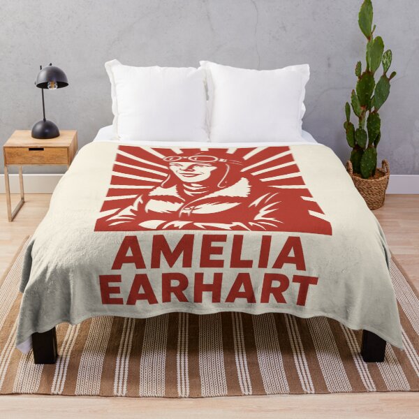 Item preview, Amelia Earhart Retro Tribute | Vintage Aviation Poster  designed and sold by Anniko Art Studio.