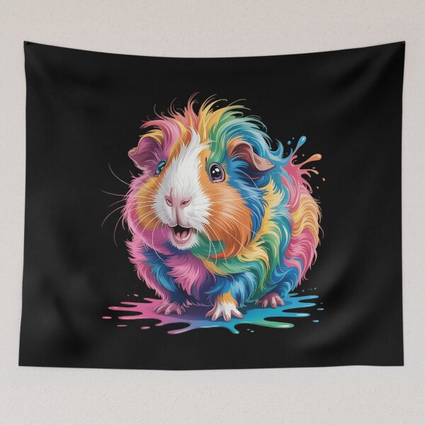 Item preview, Guinea Pigs Men Woman Colorful Watercolor Guinea Pig designed and sold by Sunset4Bones.