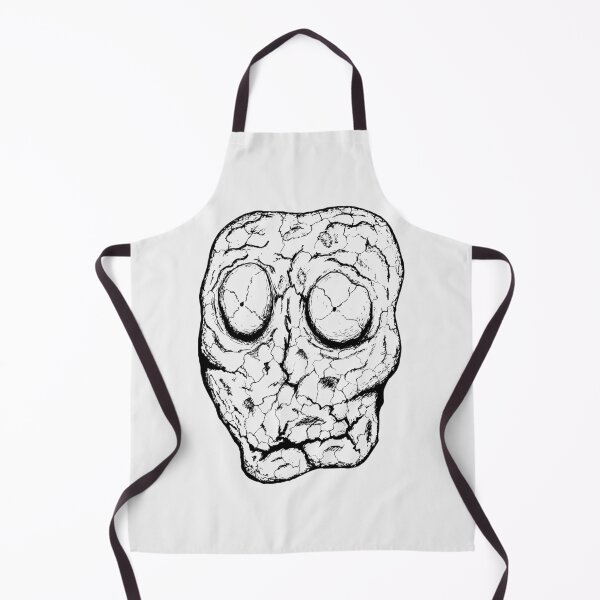 Item preview, The Petrified Face - Ink Drawing Cracked Dark Macabre Art designed and sold by surmind.