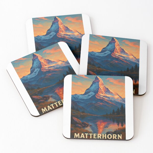 Item preview, Matterhorn Sunset Reflection in Valais, Switzerland designed and sold by Aryabek.