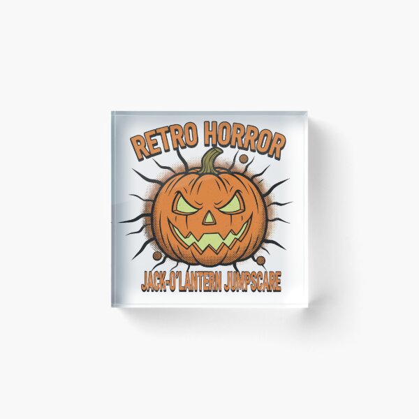 Item preview, Vintage Comic Book Jack-o'-Lantern | Retro Pulp Horror Pumpkin Face designed and sold by Wear Sculpt.