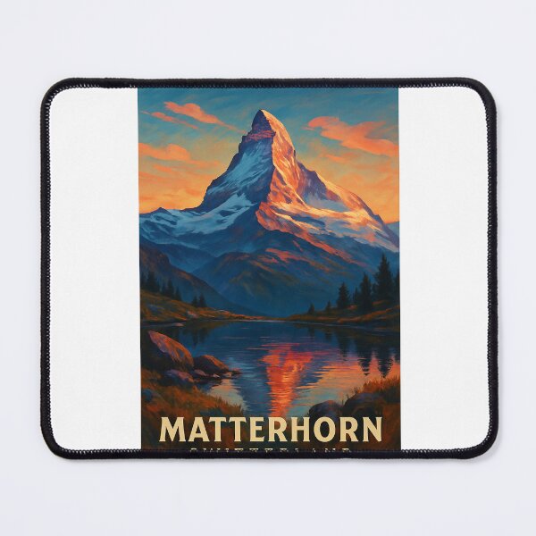 Item preview, Matterhorn Sunset Reflection in Valais, Switzerland designed and sold by Aryabek.