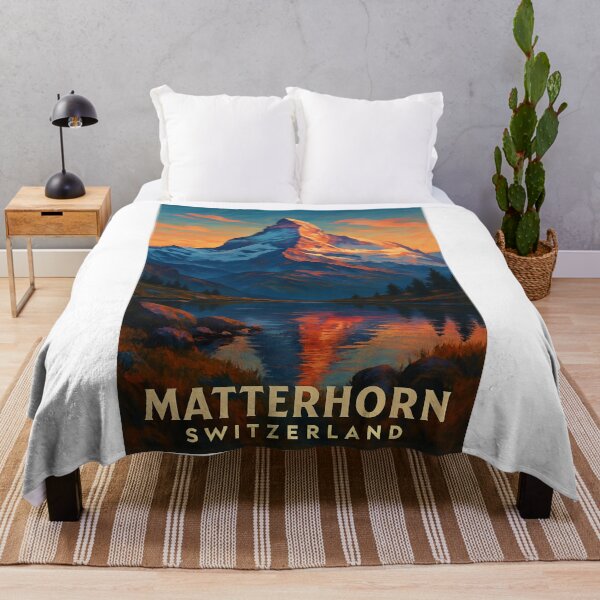 Item preview, Matterhorn Sunset Reflection in Valais, Switzerland designed and sold by Aryabek.