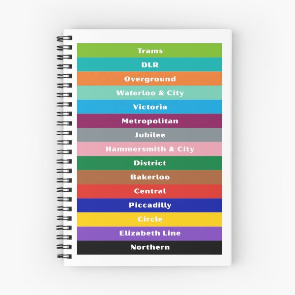 Item preview, London Underground Lines – Tube, Overground, DLR & Tram Design designed and sold by CreativesbySam.