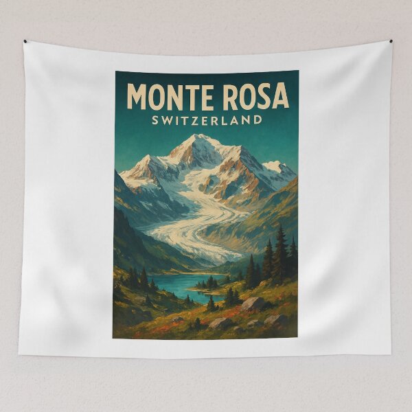 Item preview, Monte Rosa Glacier Flowing into Swiss Valley, Switzerland designed and sold by Aryabek.