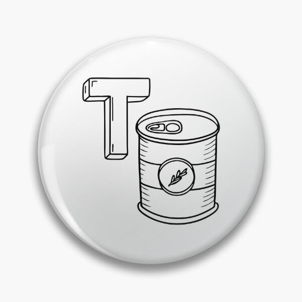 Item preview, An illustration of letter T stands for Tin designed and sold by rasagamastore.