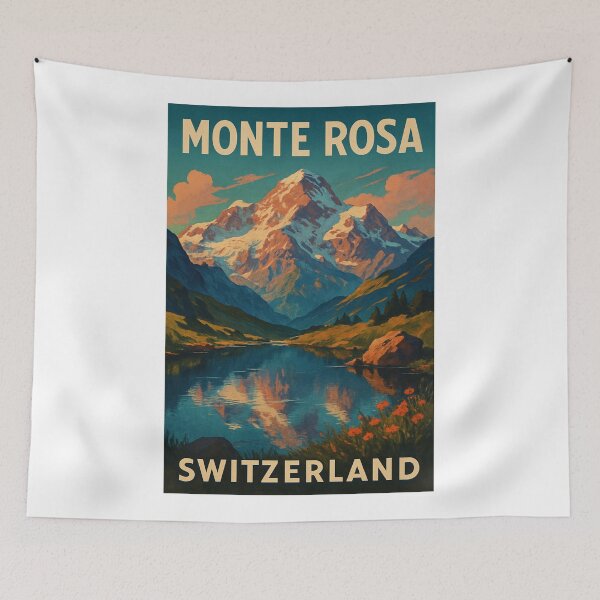 Item preview, Monte Rosa Reflected in Alpine Lake, Swiss Alps designed and sold by Aryabek.