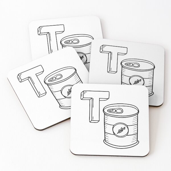 Item preview, An illustration of letter T stands for Tin designed and sold by rasagamastore.
