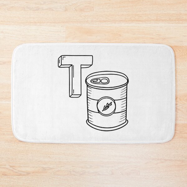 Item preview, An illustration of letter T stands for Tin designed and sold by rasagamastore.
