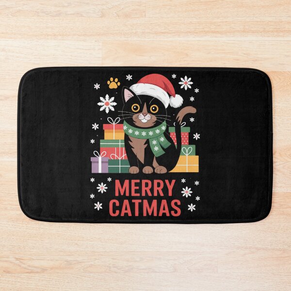 Item preview, Funny Cat Christmas designed and sold by blueyeeti.