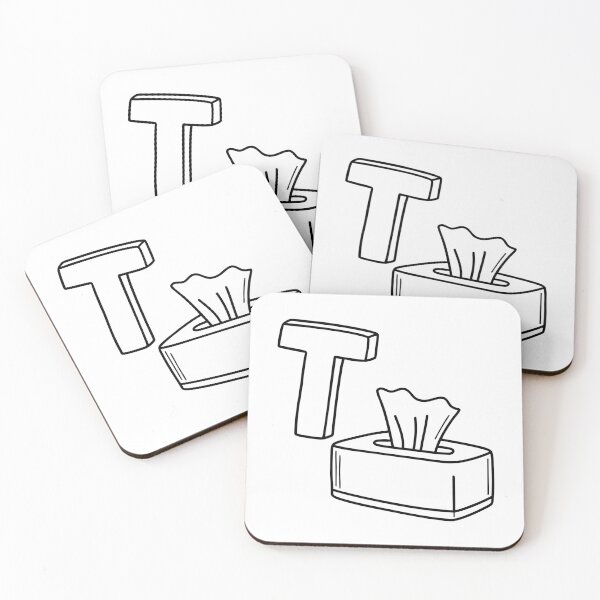 Item preview, An illustration of letter T stands for Tissue designed and sold by rasagamastore.