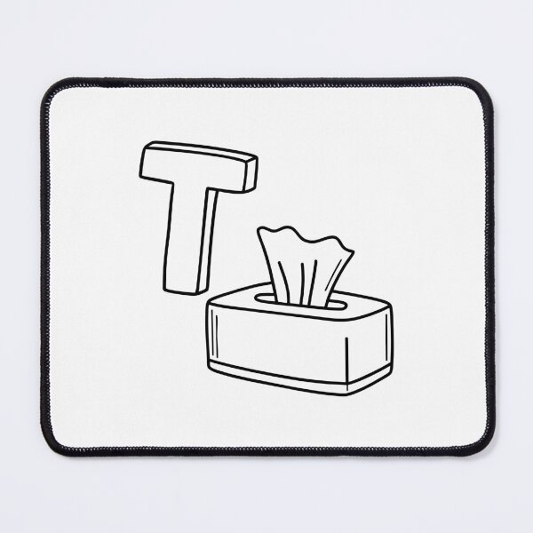 Item preview, An illustration of letter T stands for Tissue designed and sold by rasagamastore.