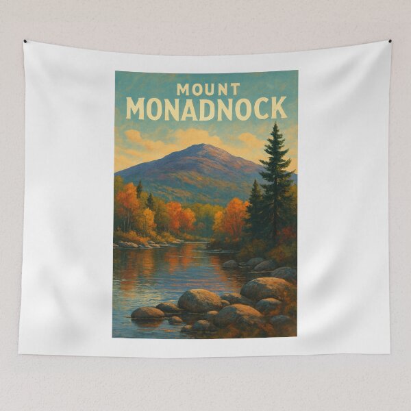 Item preview, Autumn River Beneath Mount Monadnock, New Hampshire designed and sold by Aryabek.