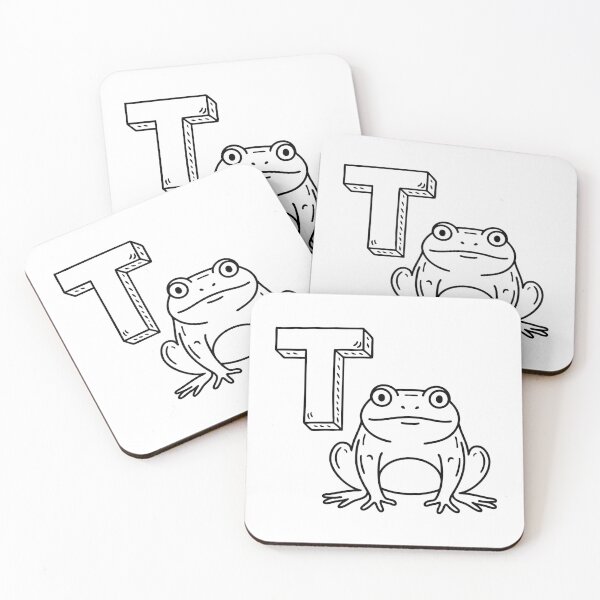 Item preview, An illustration of letter T stands for Toad designed and sold by rasagamastore.