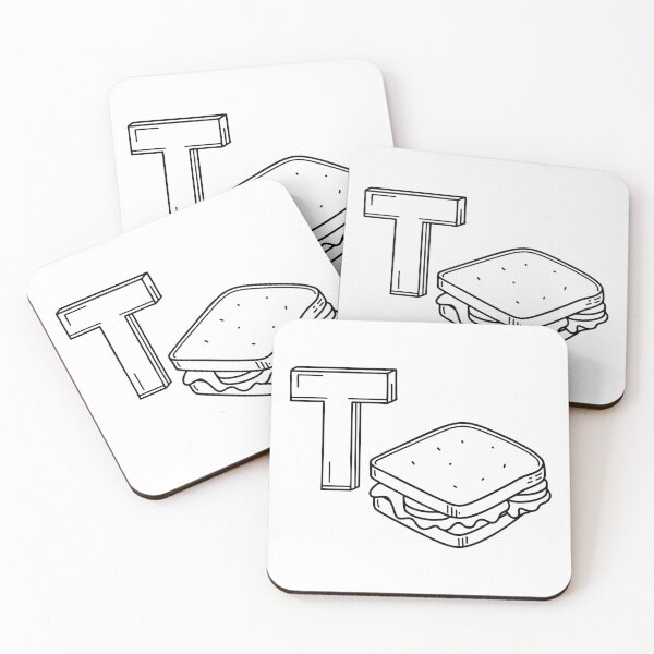 Item preview, An illustration of letter T stands for Toast designed and sold by rasagamastore.