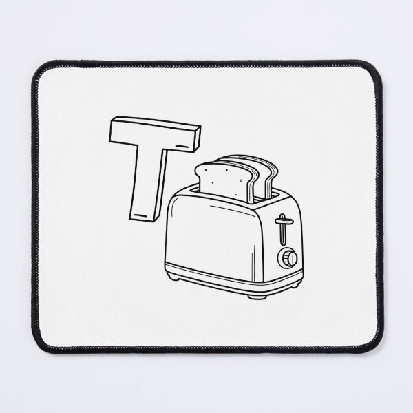 Item preview, An illustration of letter T stands for Toaster designed and sold by rasagamastore.