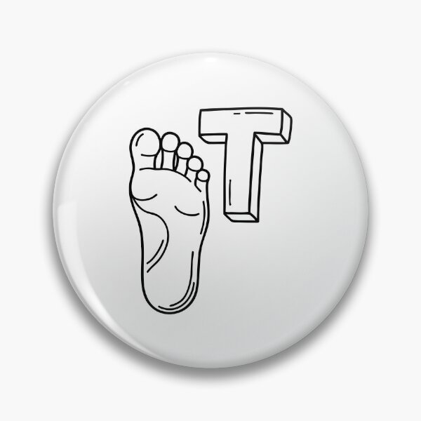 Item preview, An illustration of letter T stands for Toe designed and sold by rasagamastore.
